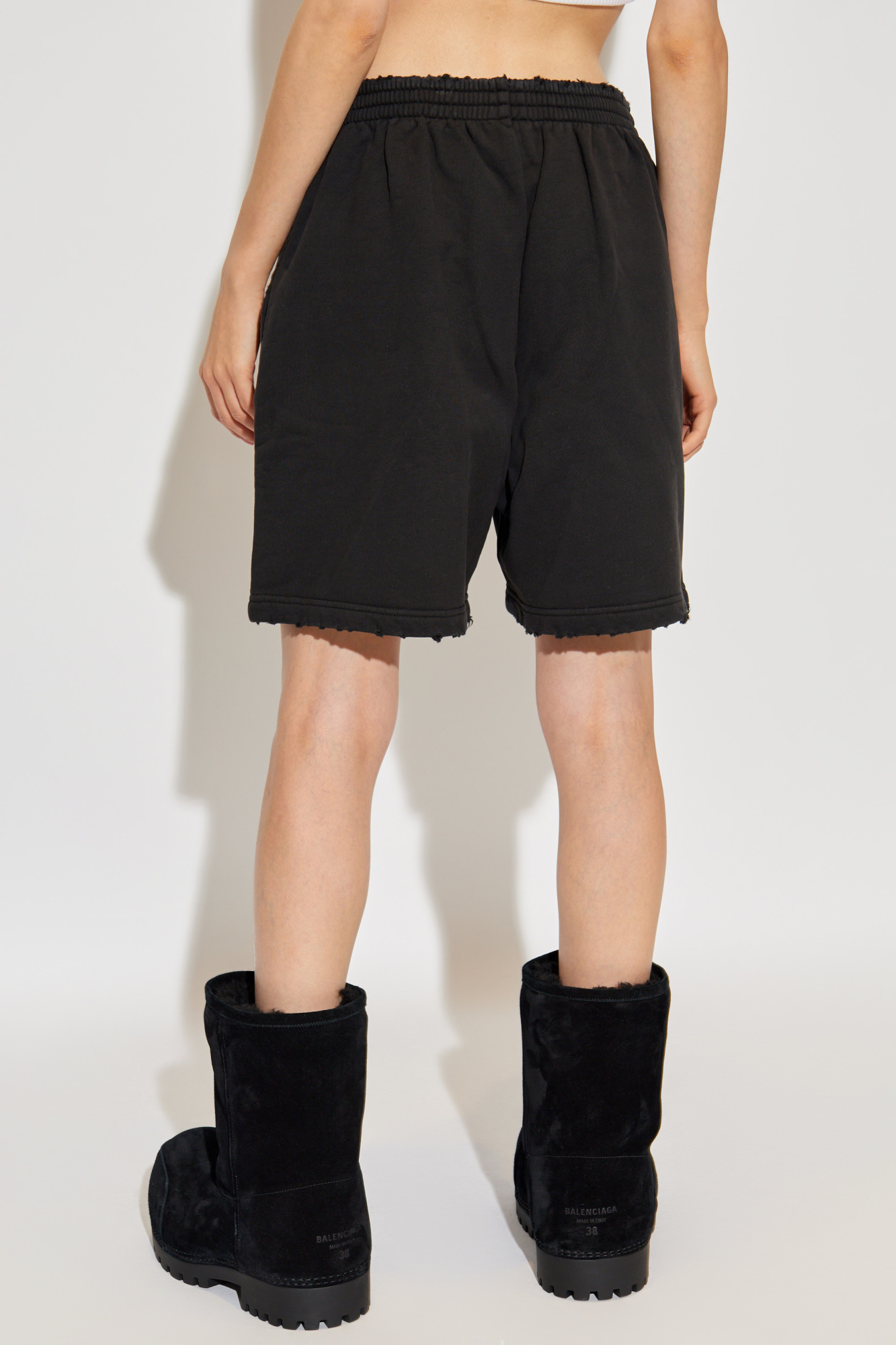 Black Shorts with logo Balenciaga - Vitkac Italy